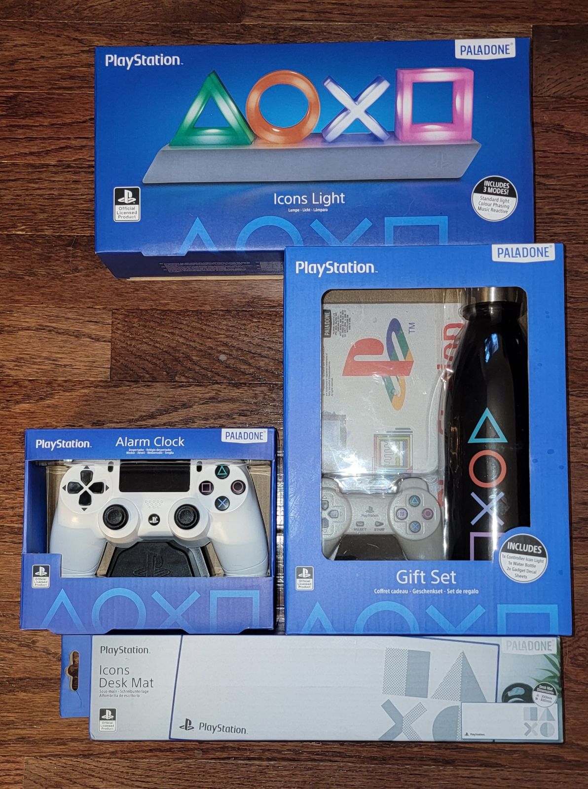Playstation Icons Night Light, Alarm Clock Table Lamp set etc.