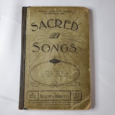 Sacred Songs No. 1 By Ira D. Sankey, James McGranahan, Geo Stebbins 1896 Hymnal