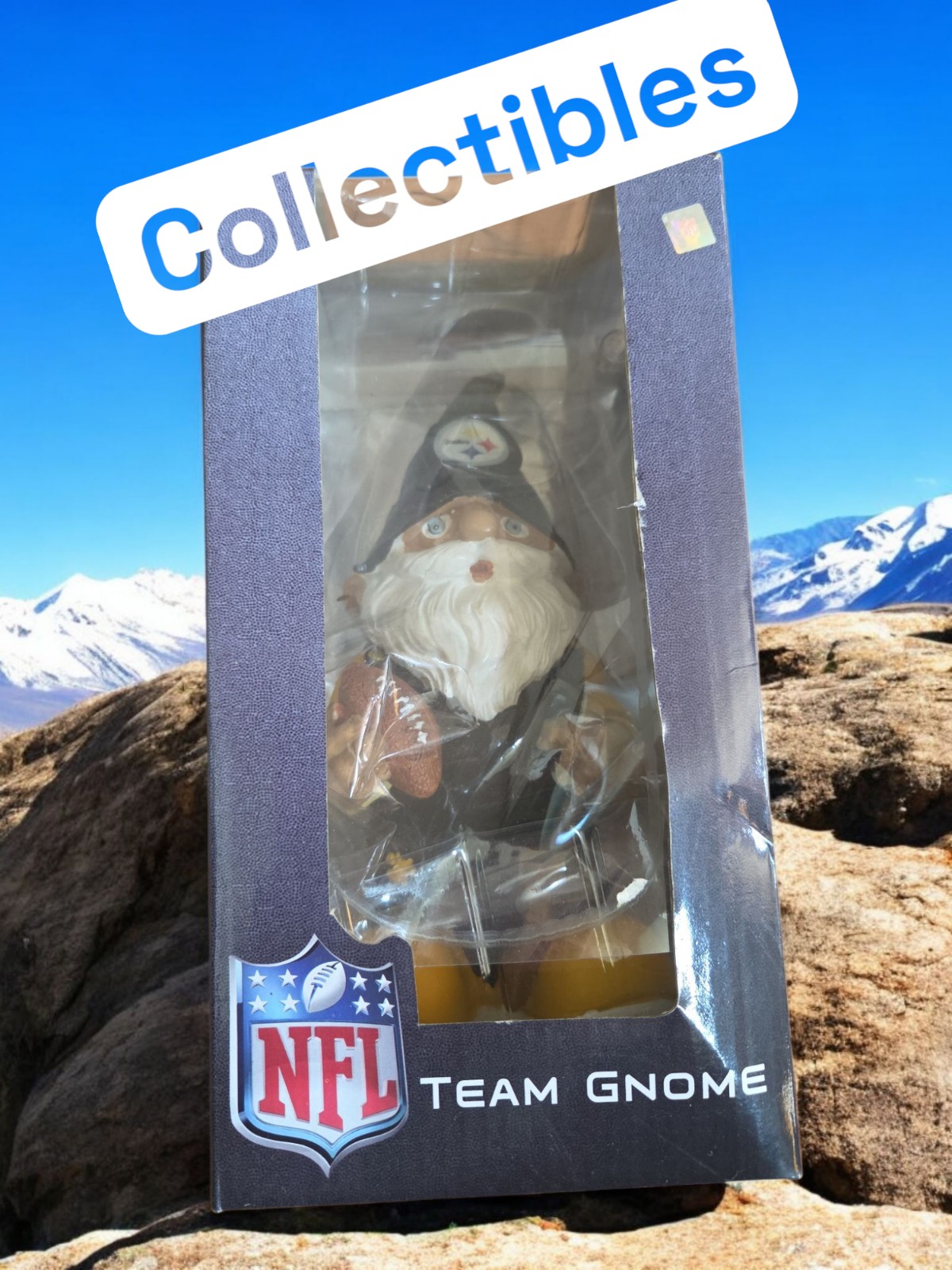 Pittsburgh Steelers NFL Football Team Gnome Statue Brand New In Box vintage