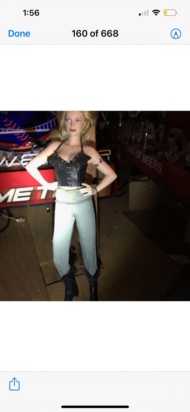 Harley Davidson vintage doll
