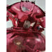 Fenton Cranberry Scalloped Edge Rope Handle Basket~95th Anni~Bill Fenton~Signed