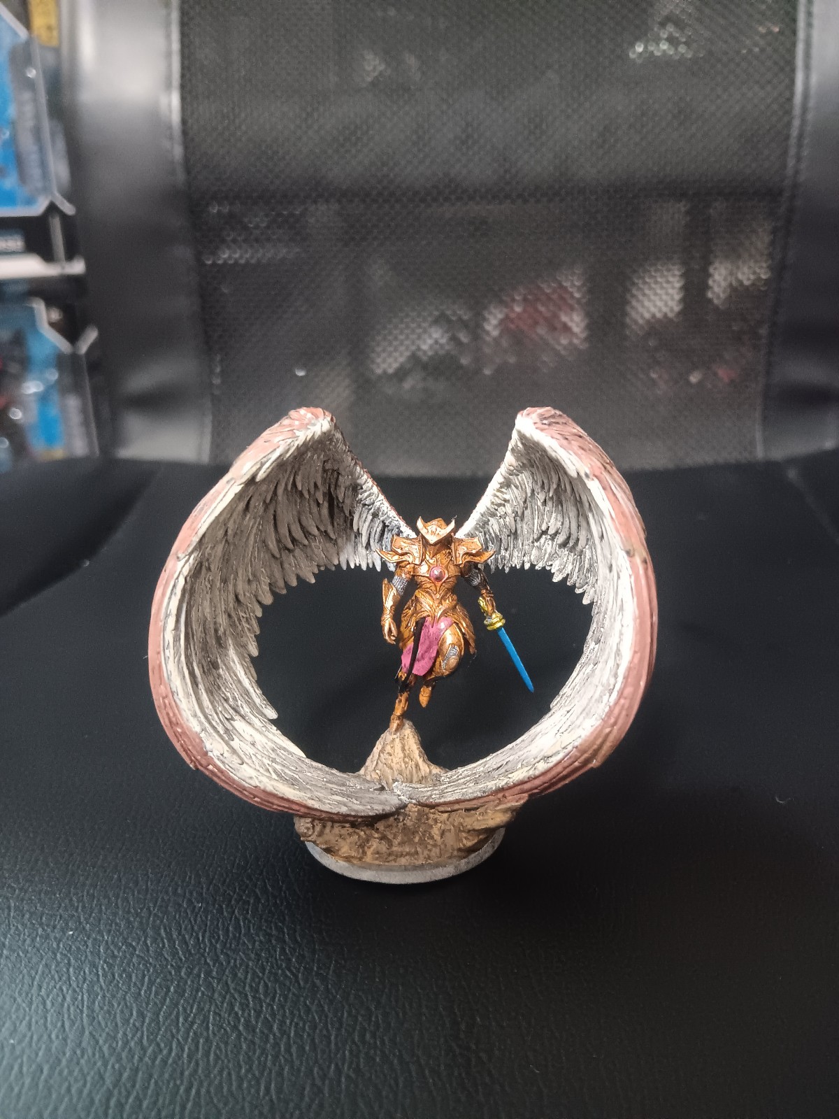 Dungeons and Dragons painted and customized miniature character.