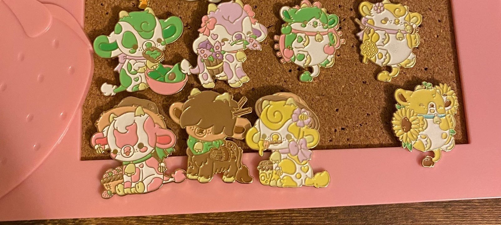 BrightBat- Cow Enamel Pin Lot