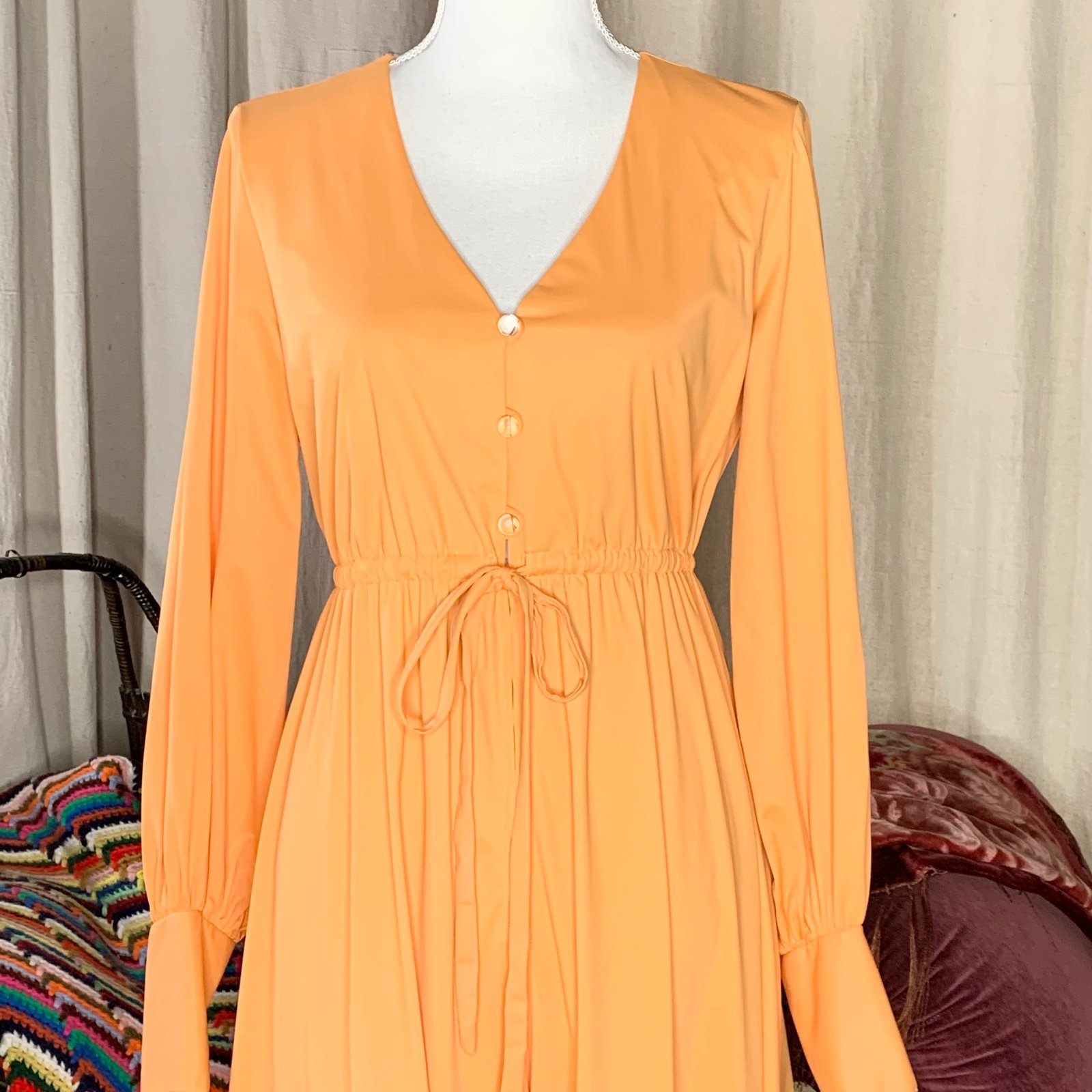 70s Vanity Fair Orange Jumpsuit