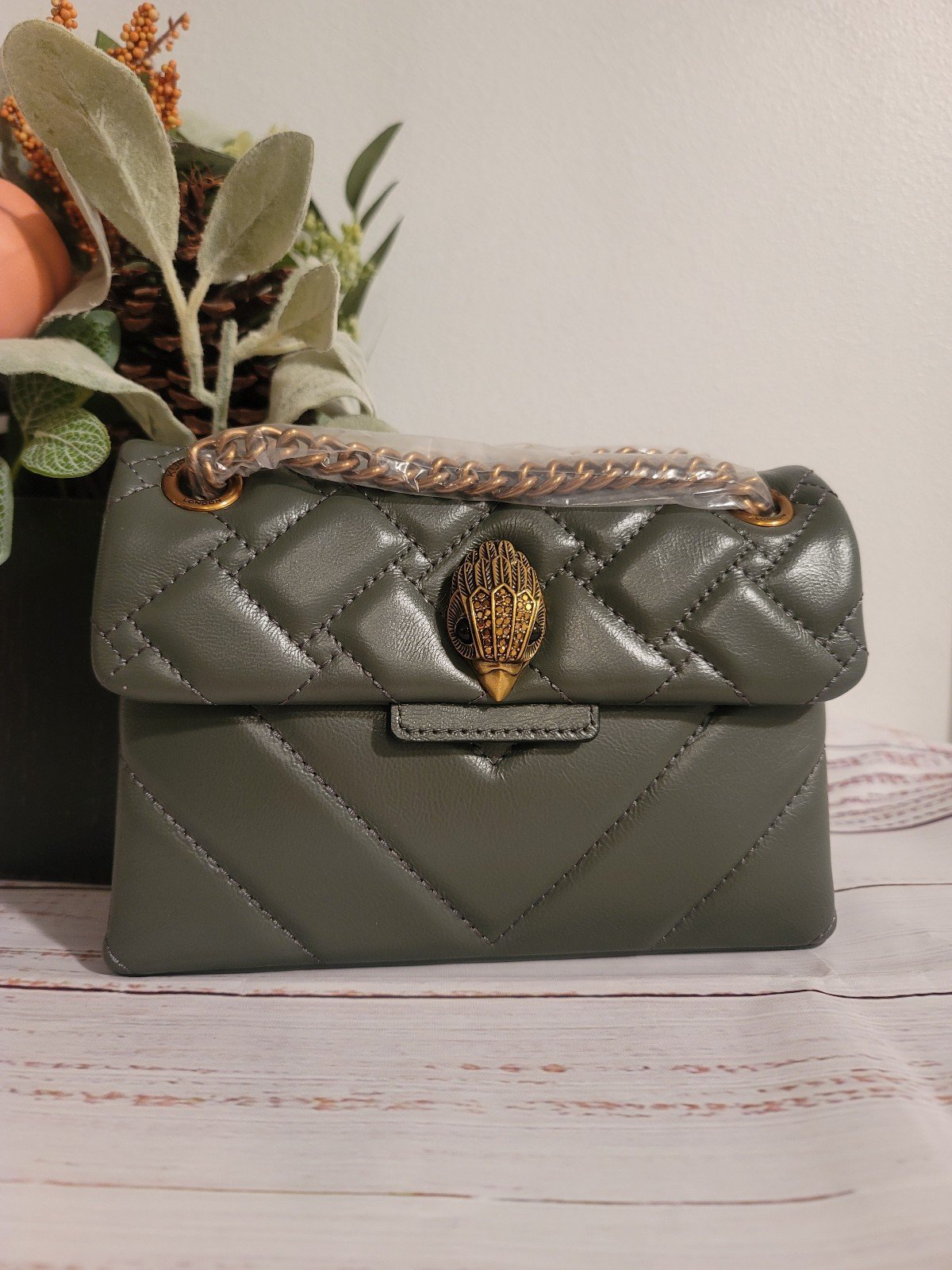 - Mini Kensington Quilted Leather Shoulder Bag KURT GEIGER LONDON