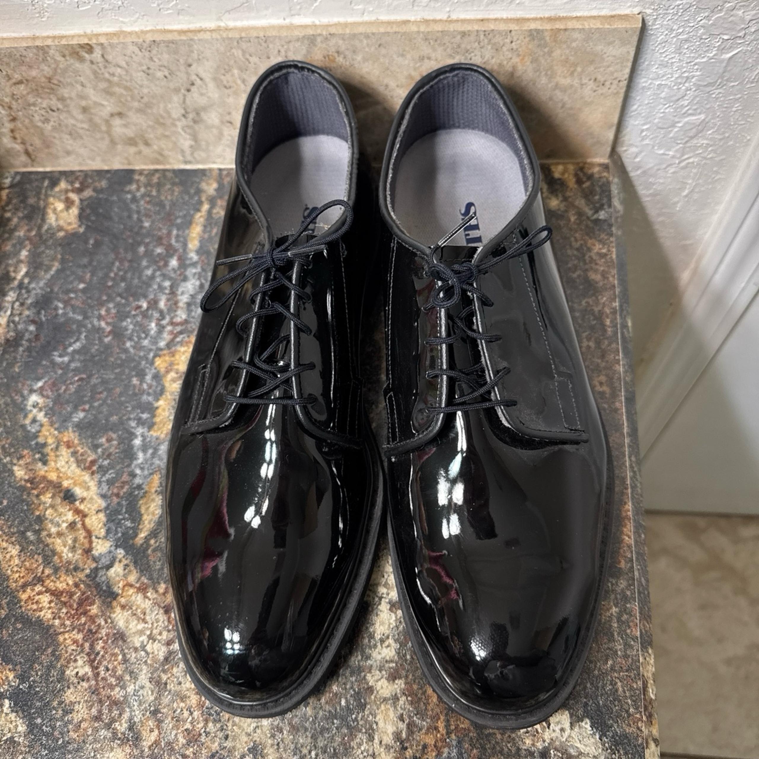 High Gloss Dress/Uniform Oxfords - Bates