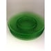 Uranium Optic Swirl Green Vaseline Depression Glass 8 Plate Set of 5