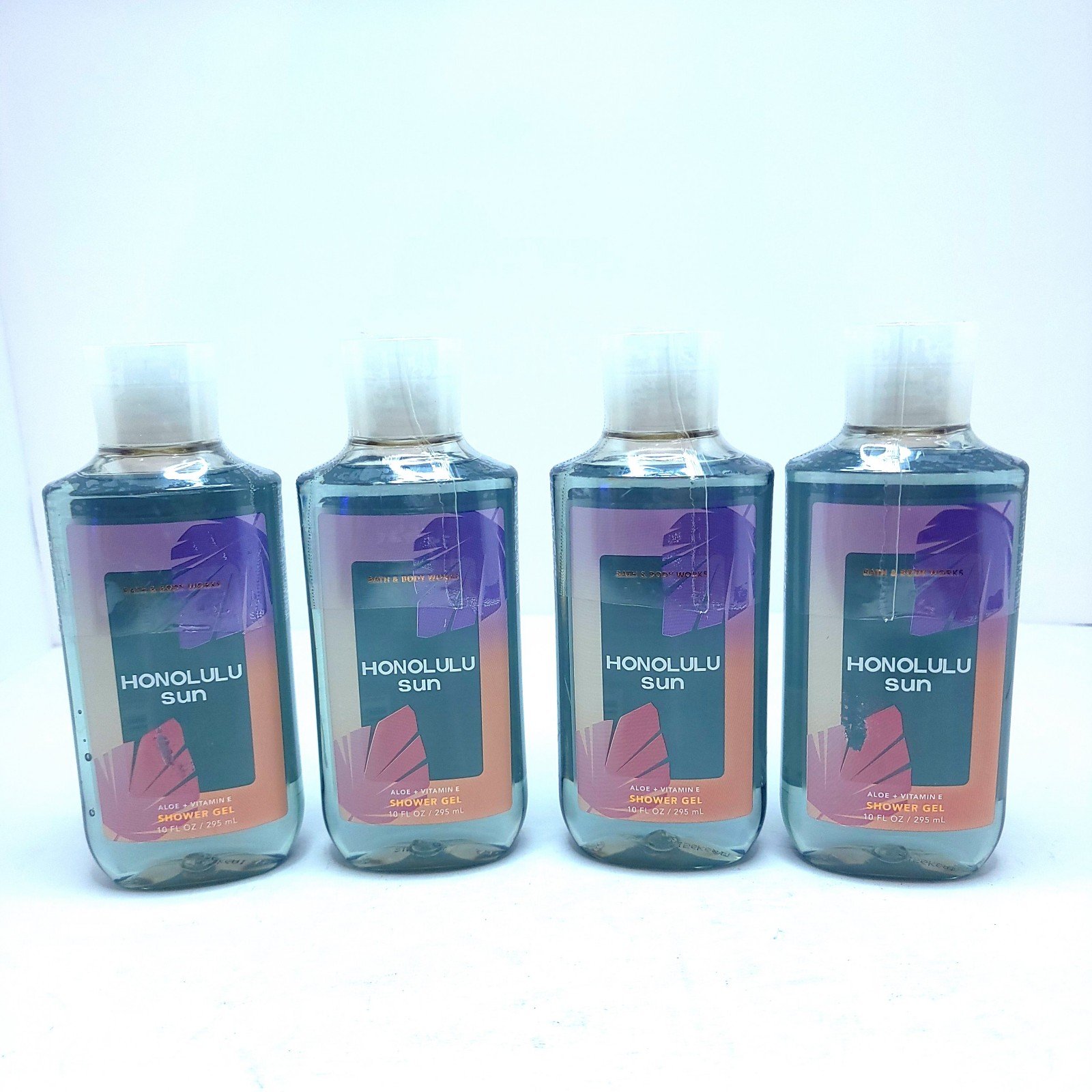 Bath and Body Works Honolulu Sun Shower gel 10oz each 4 Bottles