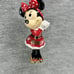 Disney Park Mickey & Minnie Mouse w/ Gift Christmas Bell 2017 Porcelain Ornament