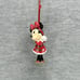 Disney Park Mickey & Minnie Mouse w/ Gift Christmas Bell 2017 Porcelain Ornament