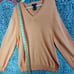BROOKS BROTHERS Vintage V-Neck Sweater Men XL Supima Cotton Tangerine Hong Kong