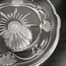 Studio Silversmiths Fine Crystal Footed plate Platter Royal Shell collection