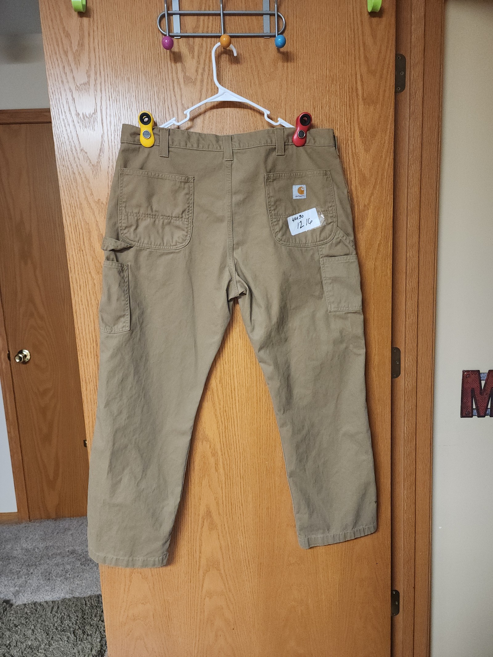 Carhartt carpenter jeans men's 40x30 great condition number 1216