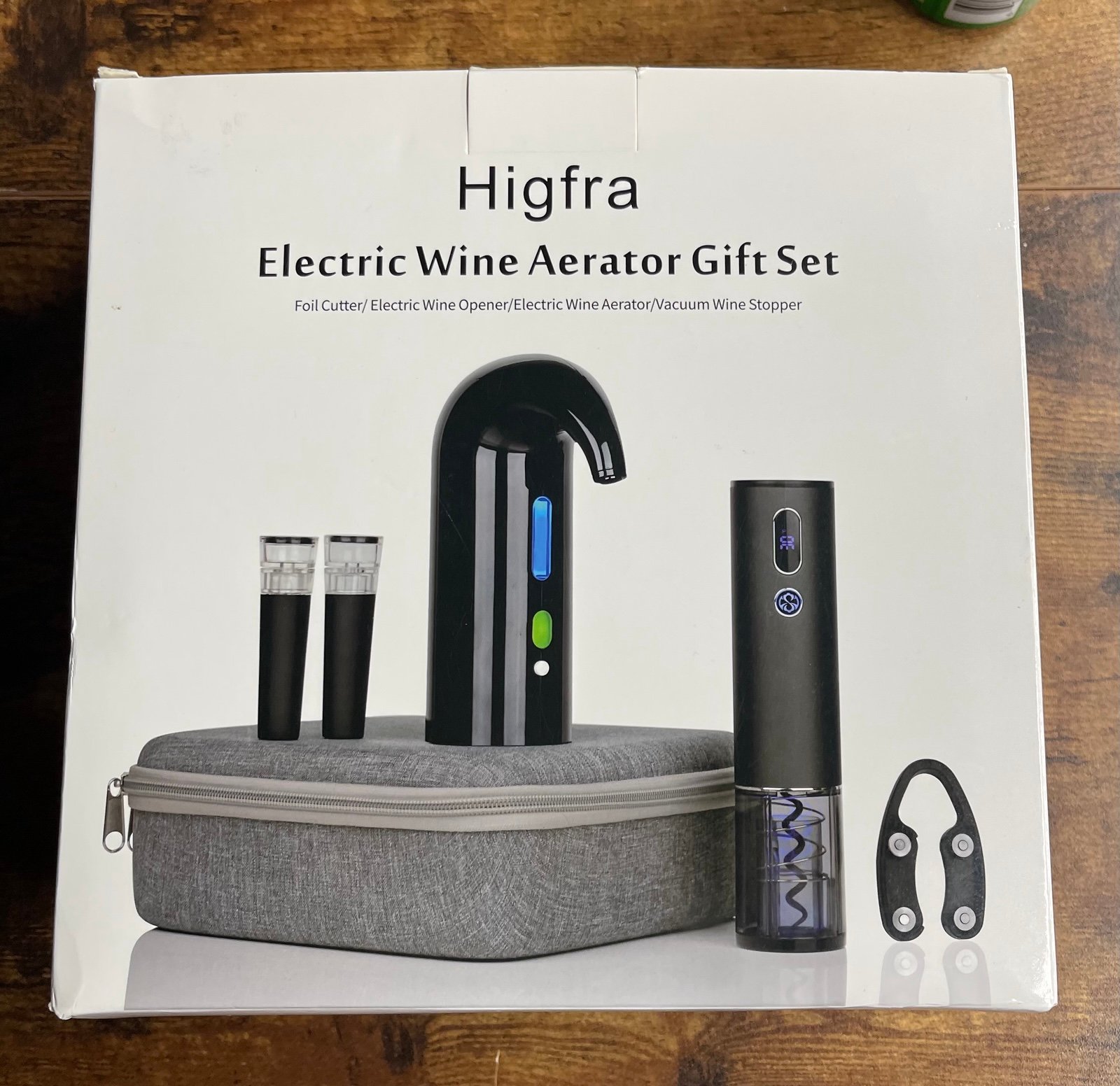 Higfra Electric wine Aerator set