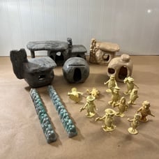 Marx Flintstones 1960s Playset Pieces