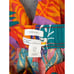 NWT C&C California Linen Pants Pull On Bright Tropical Print Size Medium