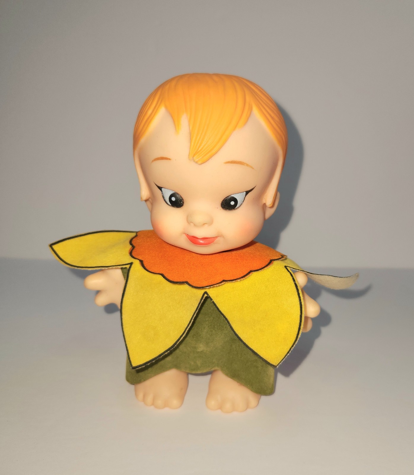 Vintage 1977 Uneeda Doll Company 7 Daffodil Petal People Vinyl Elf Pixie Sprite