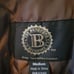 Leather Bomber Jacket Deer Art NWOT