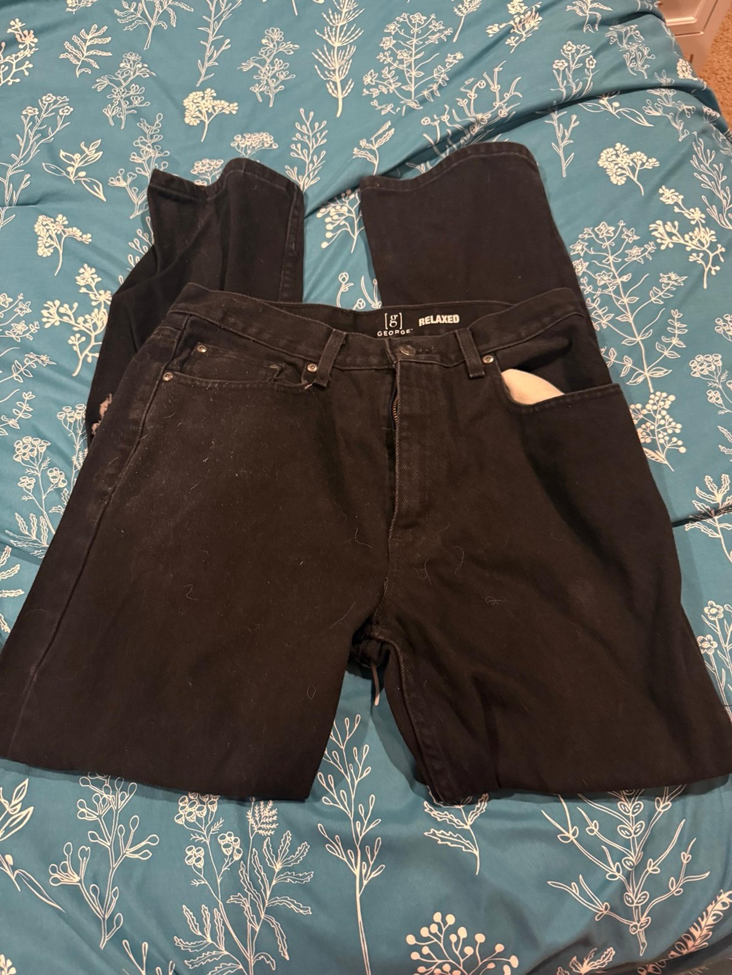 Mens black pants George size 32x32
