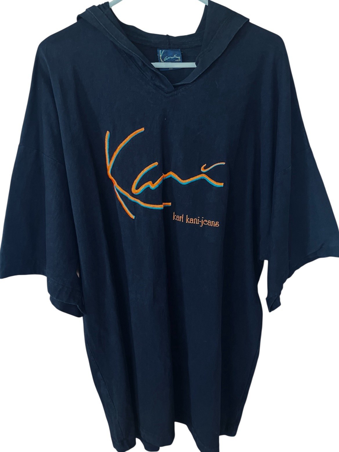 RARE Vintage Y2K Karl Kani Signature Hooded T-Shirt/ Size XL