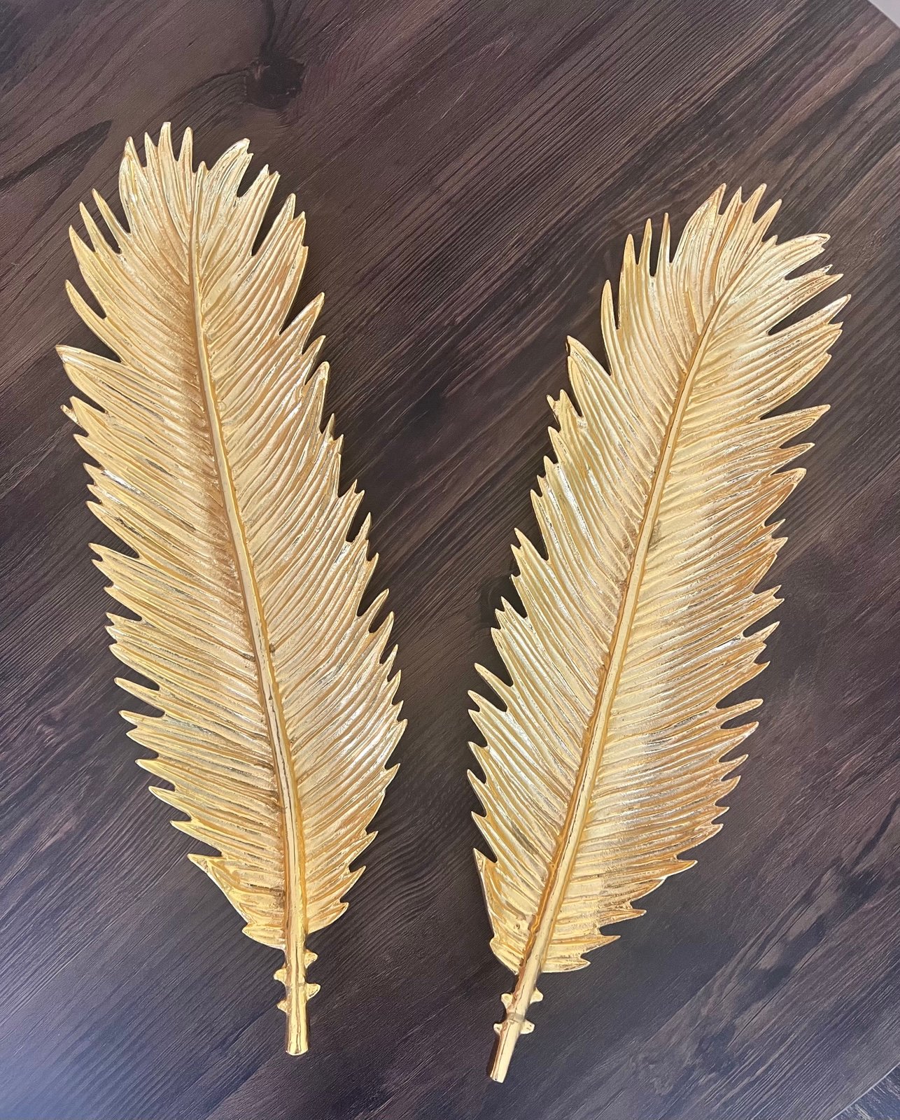 Michael Aram Sago Palm Gold bread plates