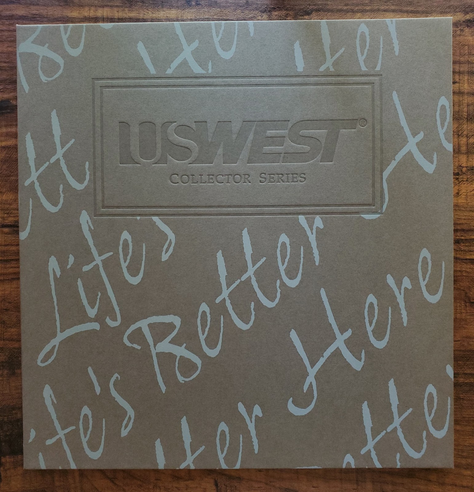 US West Telecard Numbered Collector Series Book Limited Edition