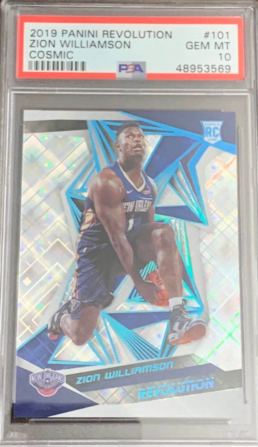 Zion Williamson Rookie Panini Revolution SP Cosmic PSA 10