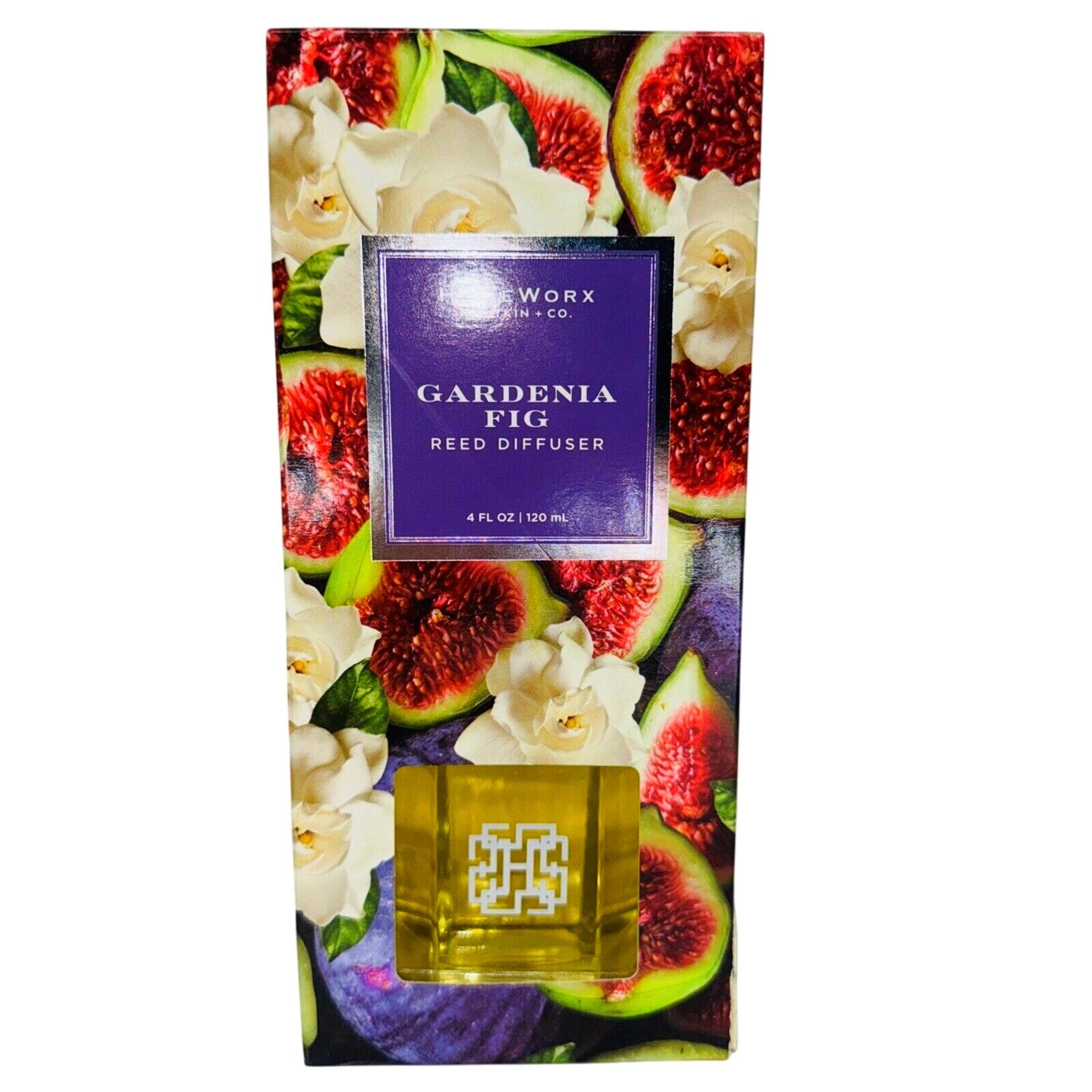 NEW Homeworx Slatkin And Co. Gardenia Fig Reed Diffuser Home Fragrance Candle