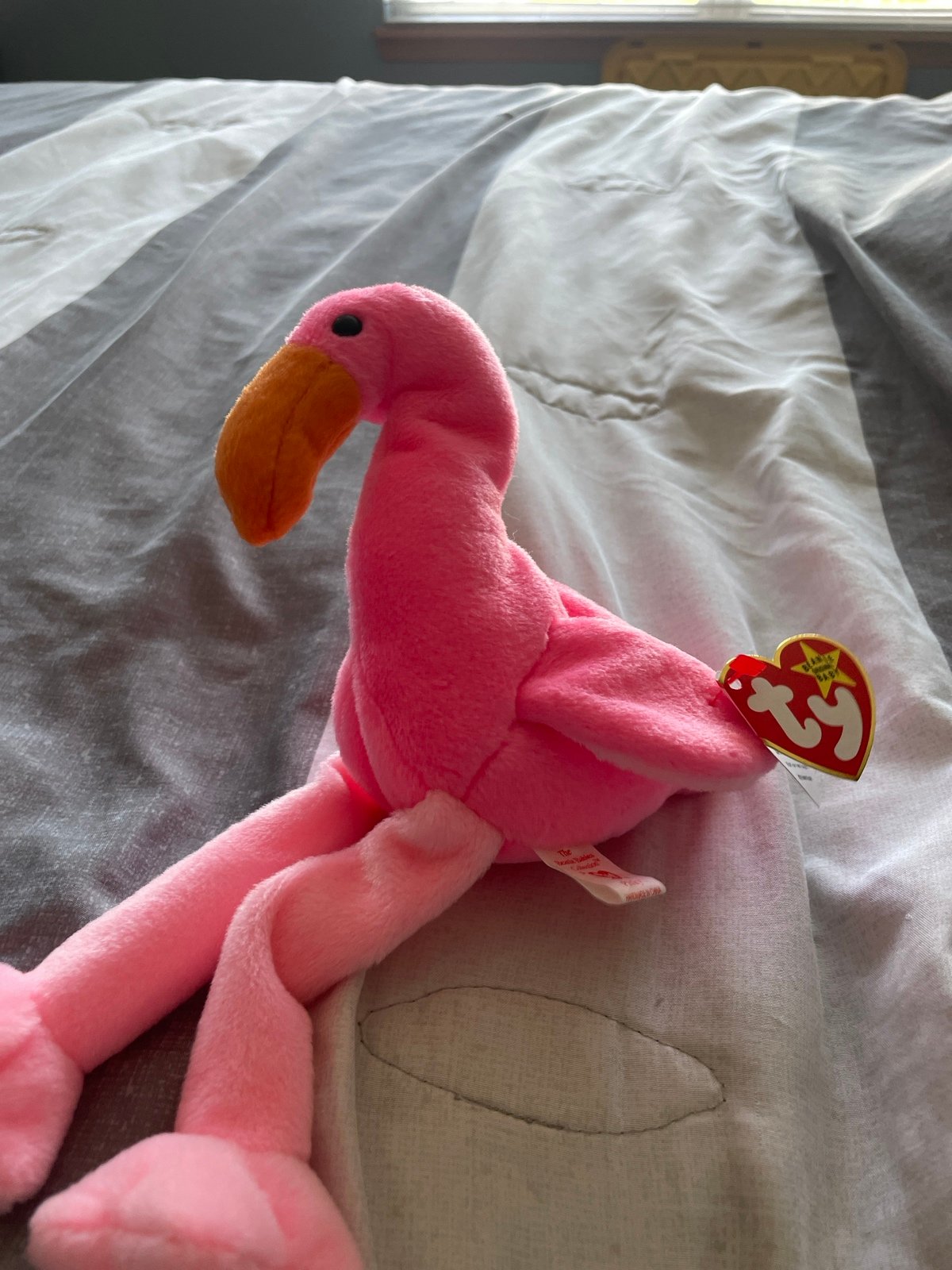 Ty Beanie Babies Pinky The Flamingo