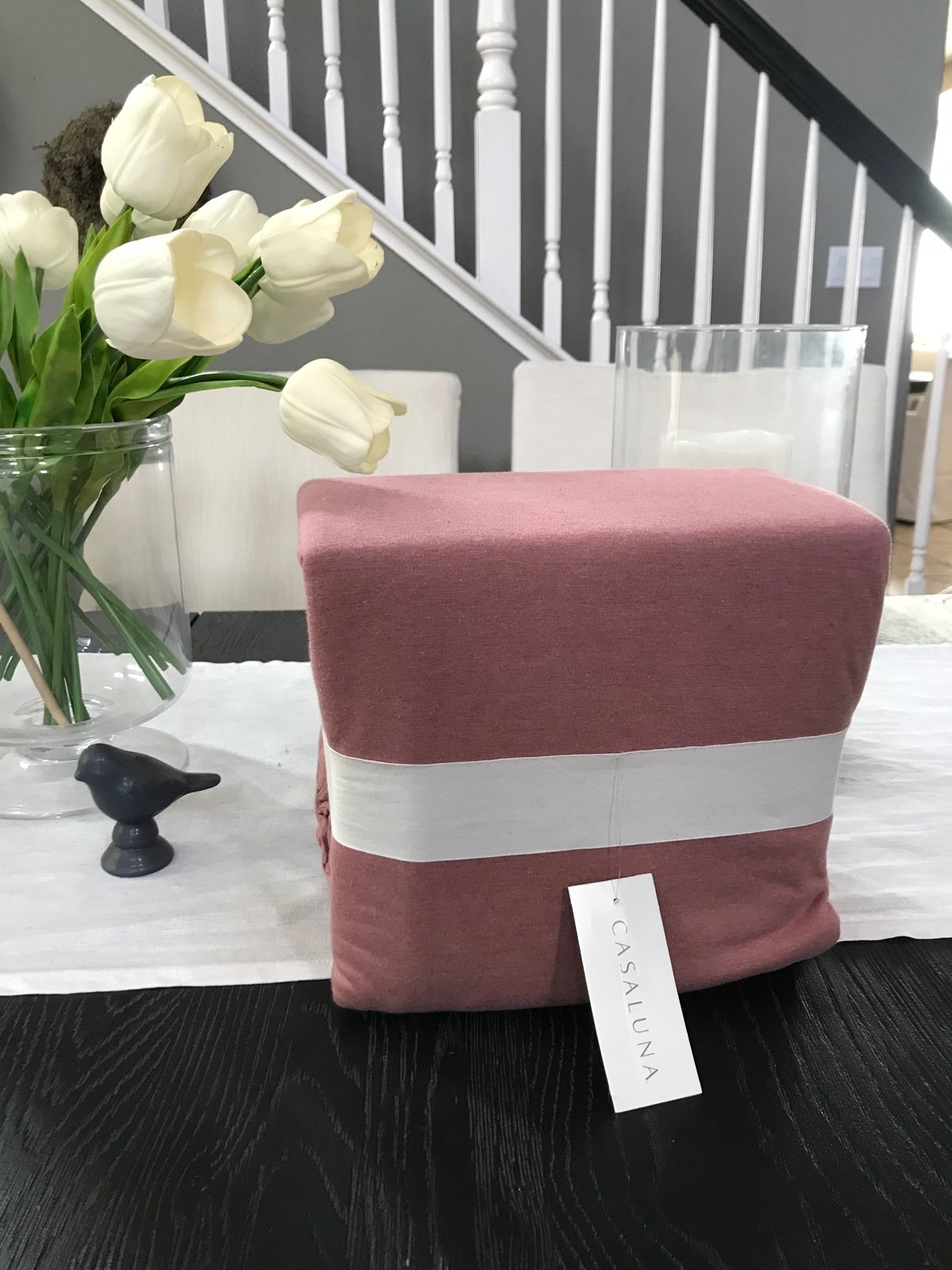 Casaluna jersey duvet set pink king