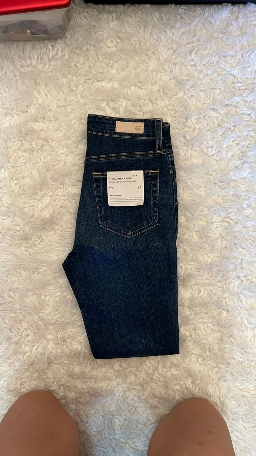 ADRIANO GOLDSCHMIED THE SOPHIA ANKLE VINTAGE HIGH-WAISTED SKINNY ANKLE SZ 24