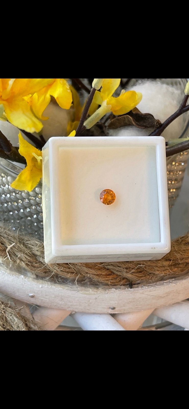 Approx .55CT 5MM RD Spessartite Garnet Stone