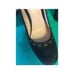 Size 10 Karl Lagerfeld Paris Woman Black Sugar Suede Leather Shoes