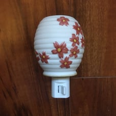 matte ceramic flower night light