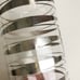 VTG Set 7 Libbey Element Tom Collins Ice Tea Glasses Diagonal Silver Stripes