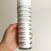 VTG Set 7 Libbey Element Tom Collins Ice Tea Glasses Diagonal Silver Stripes