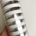 VTG Set 7 Libbey Element Tom Collins Ice Tea Glasses Diagonal Silver Stripes