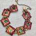 Vintage modernist enameled bracelet