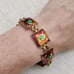 Vintage modernist enameled bracelet