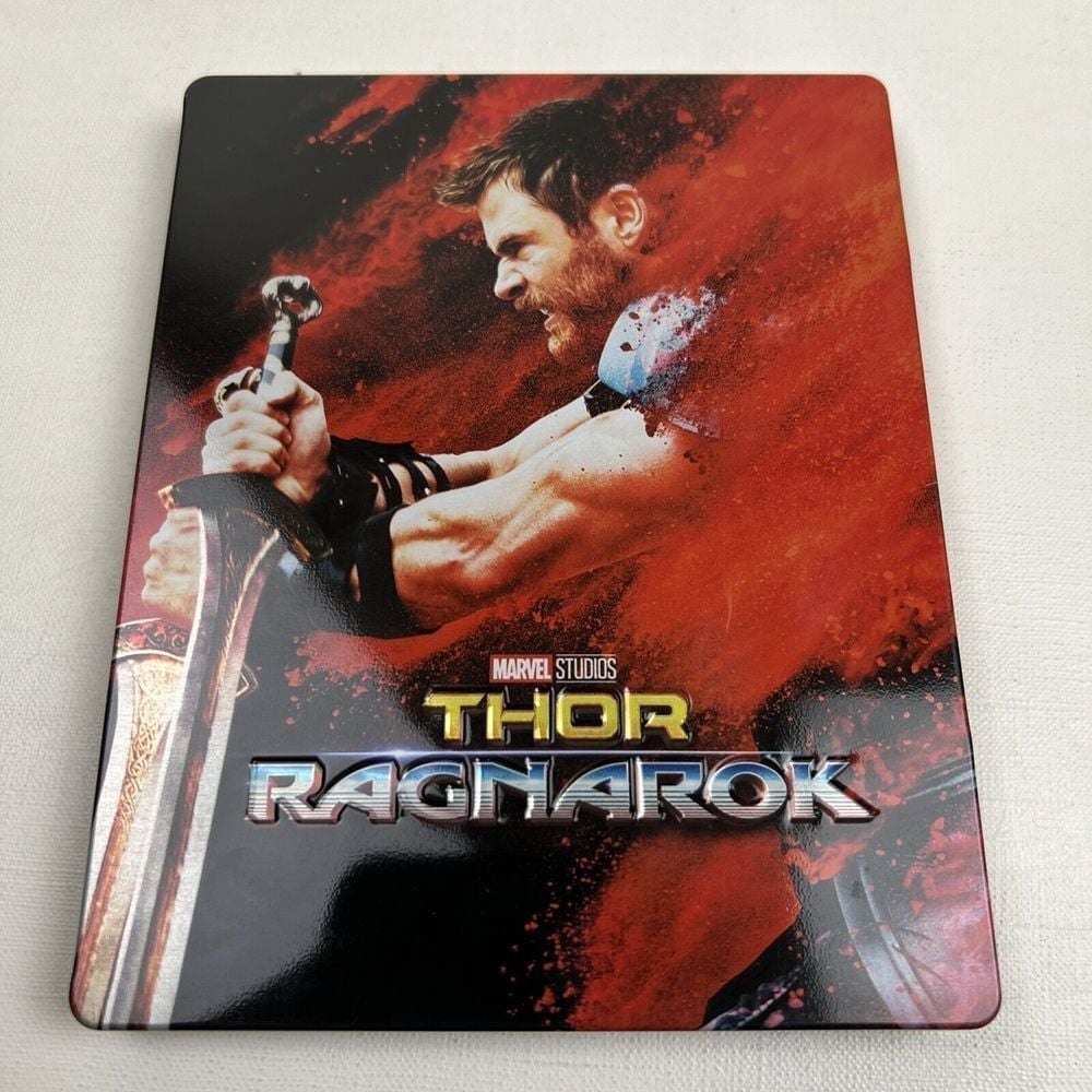 Marvel Thor Ragnarok Blu-ray Steelbook Chris Hemsworth Collectible Movie