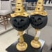 Jack o Lantern Pedestals LED Light Up Set Of 2