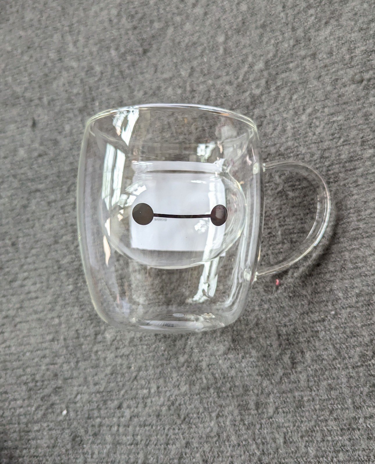 Disney Asia Baymax double wall glass mug BNWT