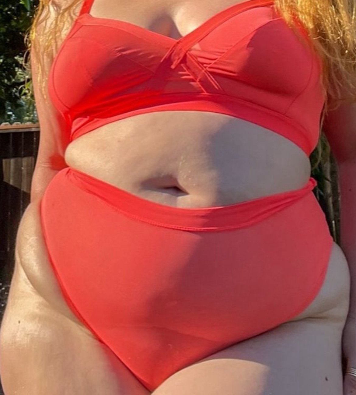 Hot orange bio butter bralette and panty by Nala