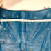 Vtg Julian K Teal Leather Grommet Pencil Skirt