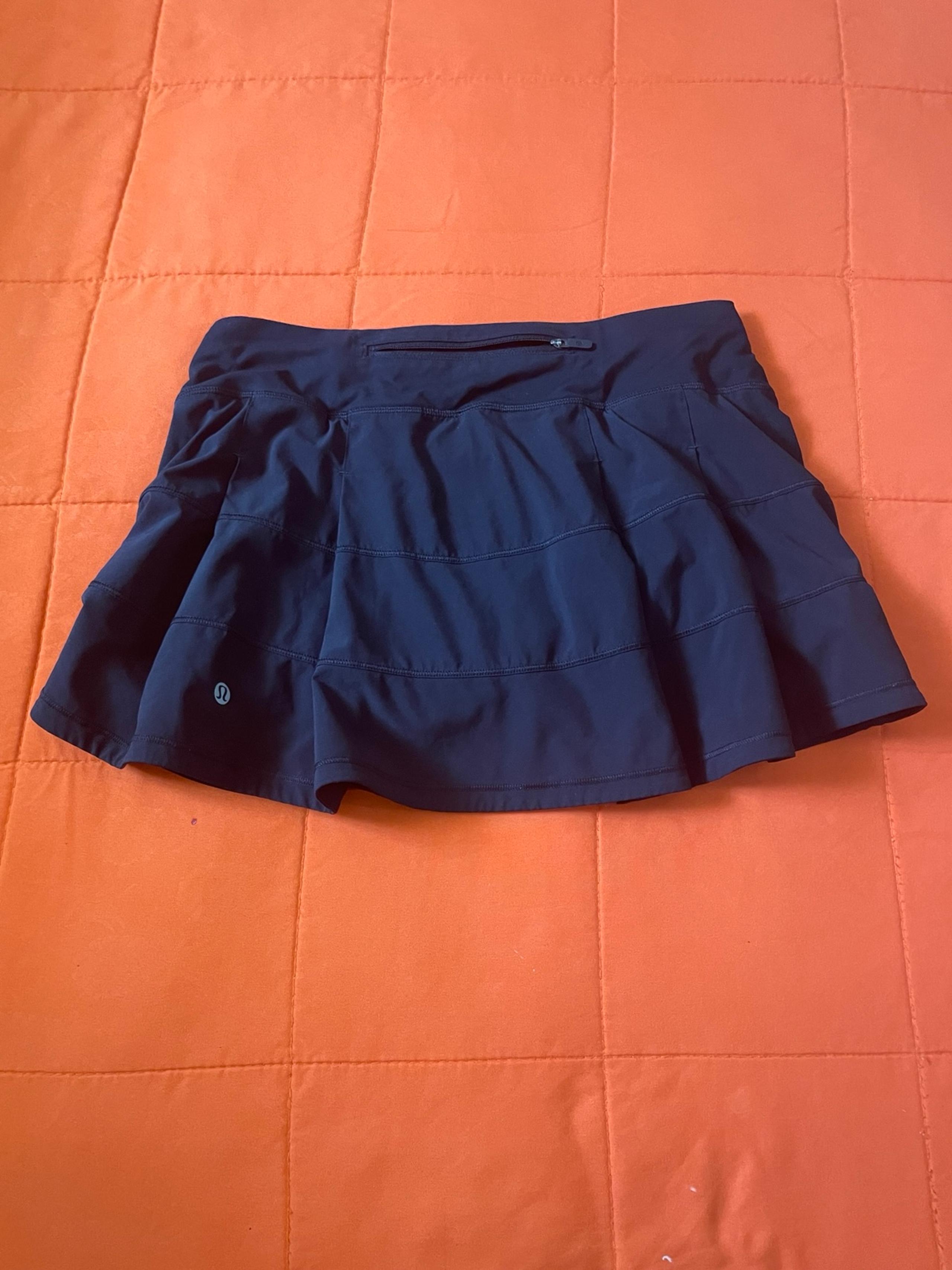 Lululemon Skort Womens 6 Black Athletic Gym & Running Casual