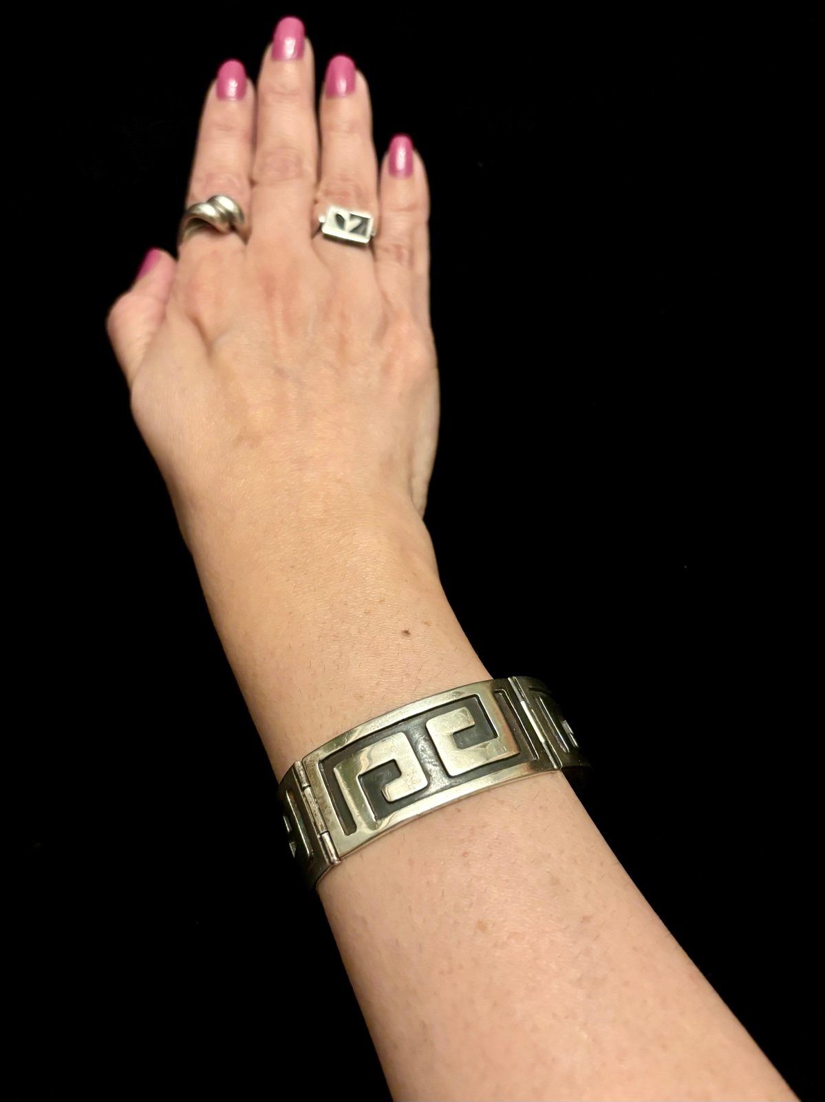 Taxco Sterling Silver Heavy Link Bracelet