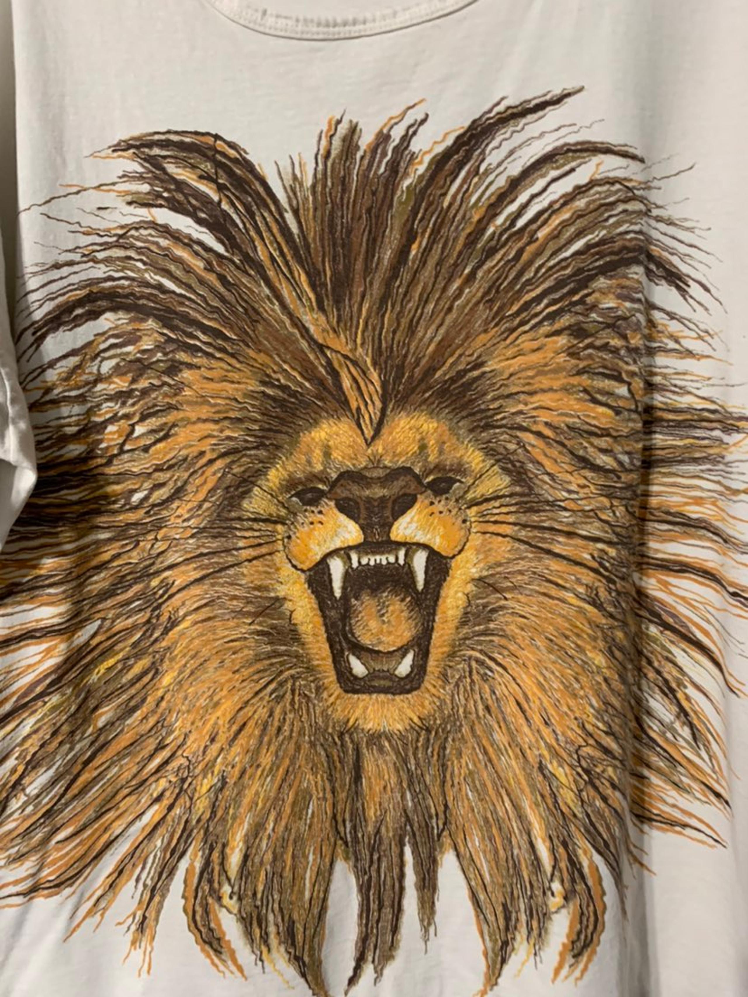 Vtg 90s Disney Womens Animal Kingdom Lion Bad Hair Day Sleep Shirt