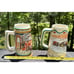 LOT (2) 1996 1997 ANHEUSER BUSCH BUDWEISER HOLIDAY CHRISTMAS BEER STEINS S14