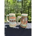 LOT (2) 1996 1997 ANHEUSER BUSCH BUDWEISER HOLIDAY CHRISTMAS BEER STEINS S14