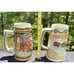 LOT (2) 1996 1997 ANHEUSER BUSCH BUDWEISER HOLIDAY CHRISTMAS BEER STEINS S14